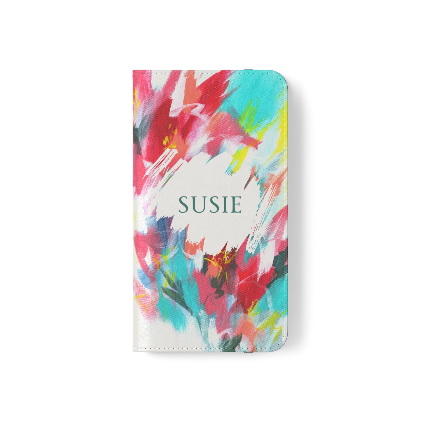 Personalised 'Joyful' Folio Phone Case - For iPhone & Samsung