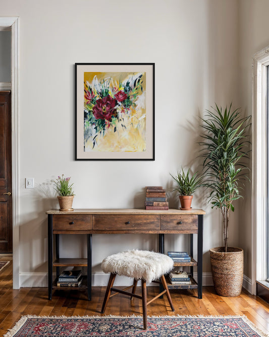 Rose Garden Mounted Print