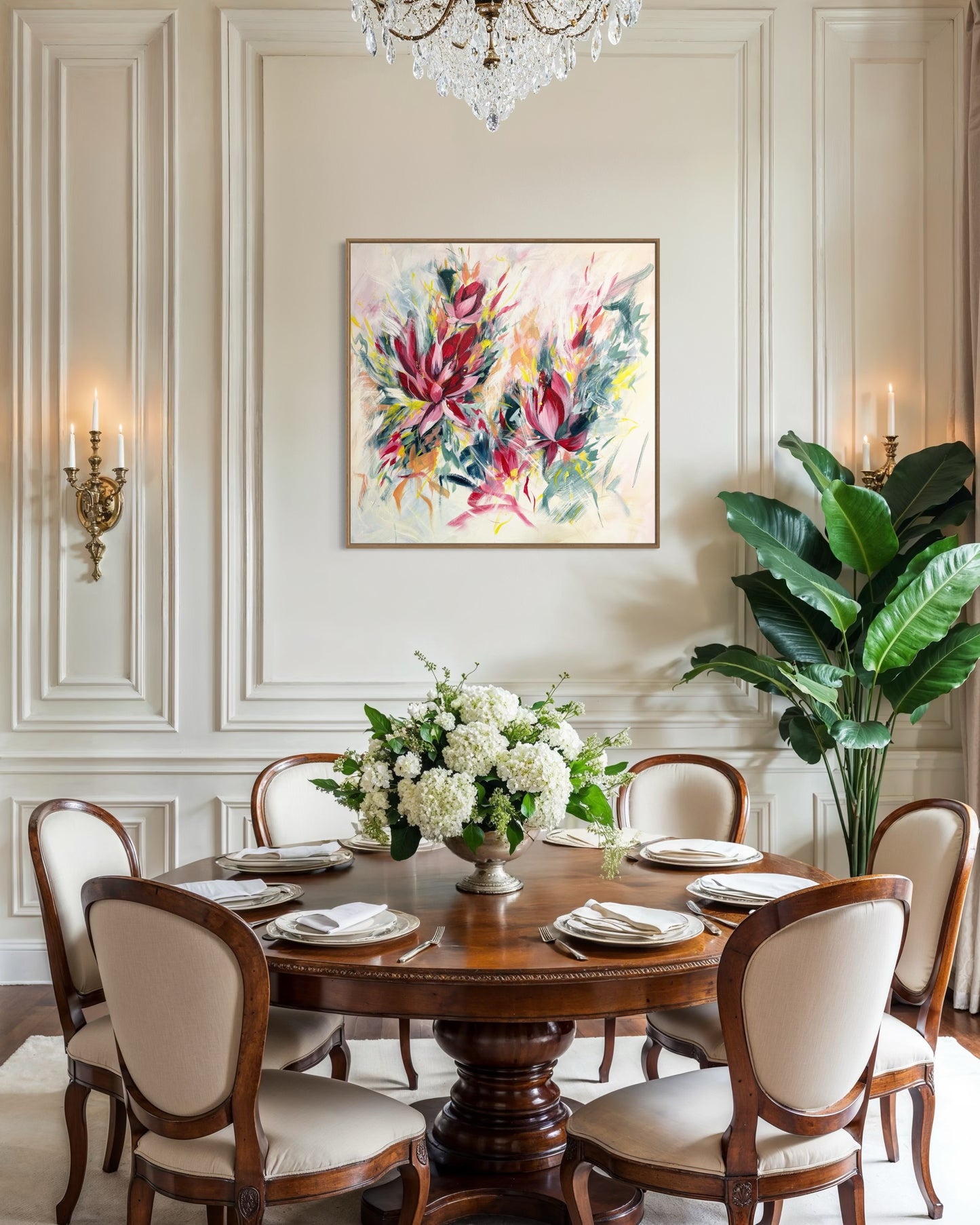 Pre-order 25% off- Crimson Blossoms Canvas Print