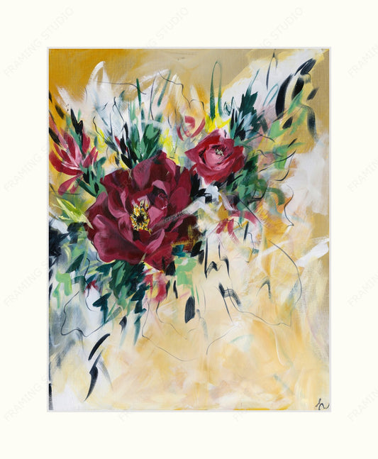 Rose Garden Mounted Print