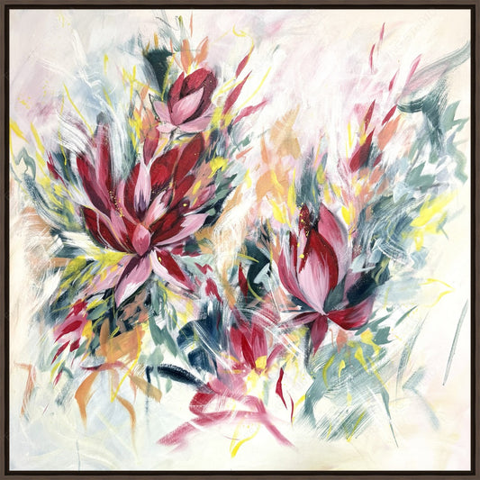 Pre-order 25% off- Crimson Blossoms Canvas Print