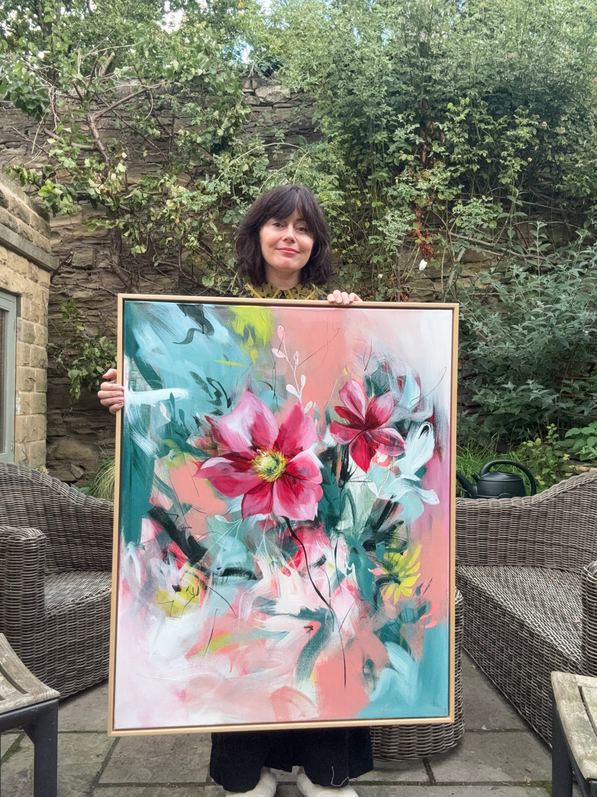 Happiness Hits Me - Original Painting