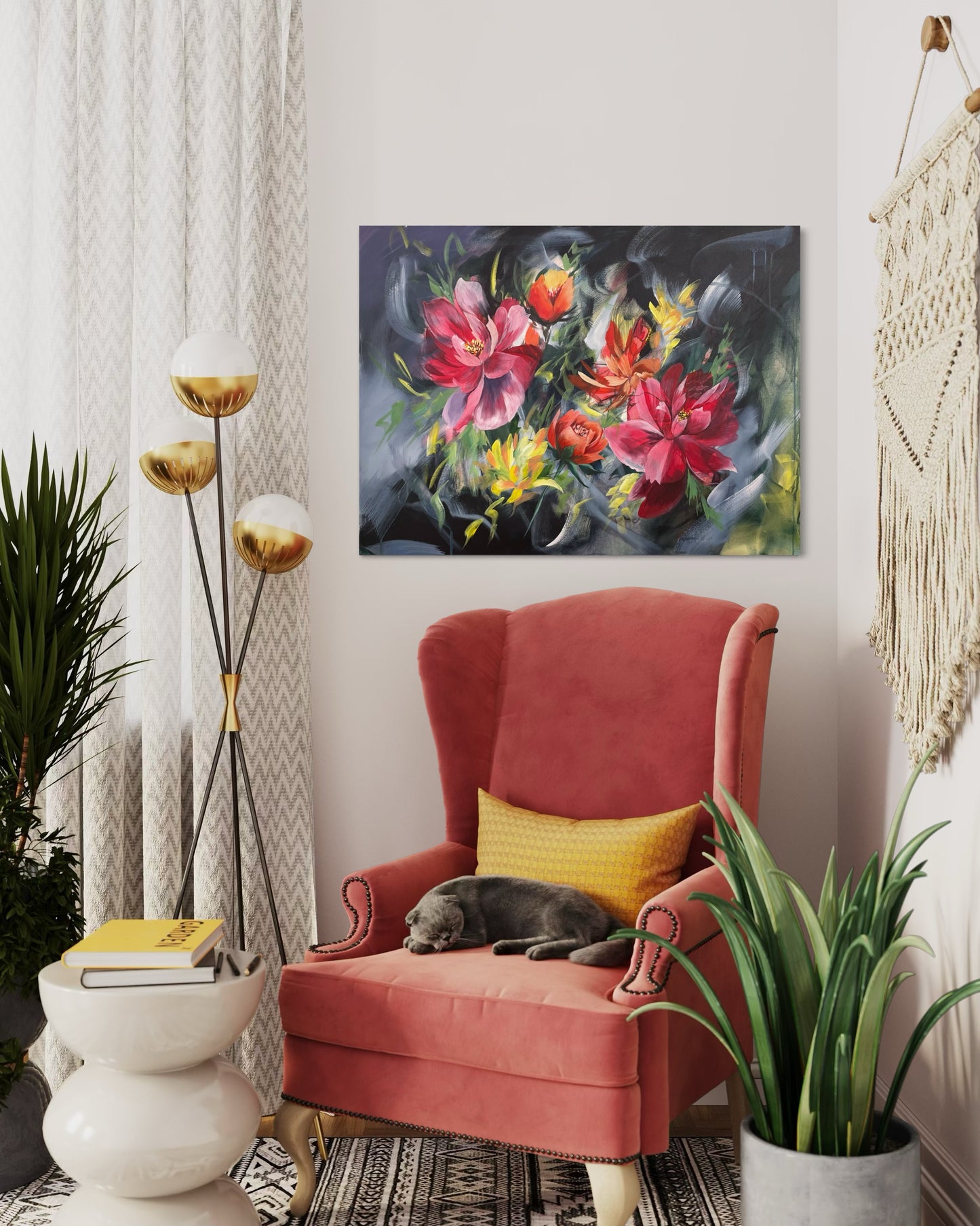 Peony in Bloom Canvas Print