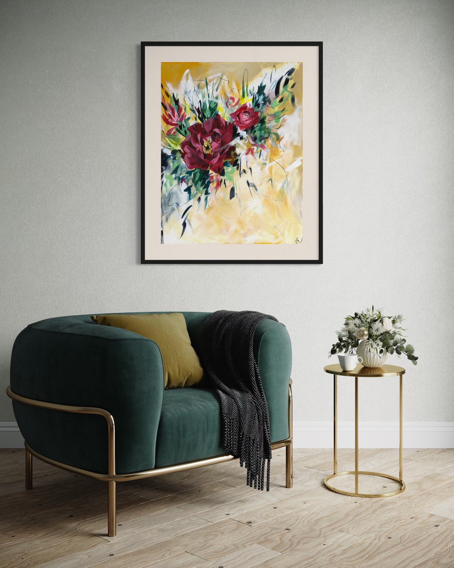Rose Garden Mounted Print