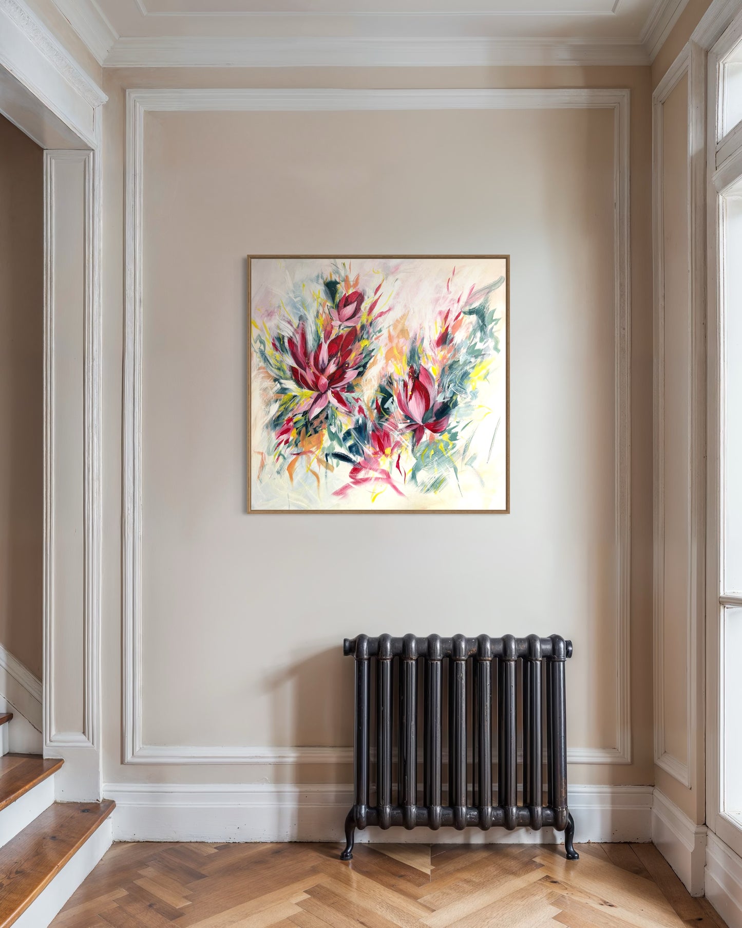 Pre-order 25% off- Crimson Blossoms Canvas Print