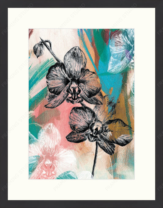 Orchid Mounted and Framed Print