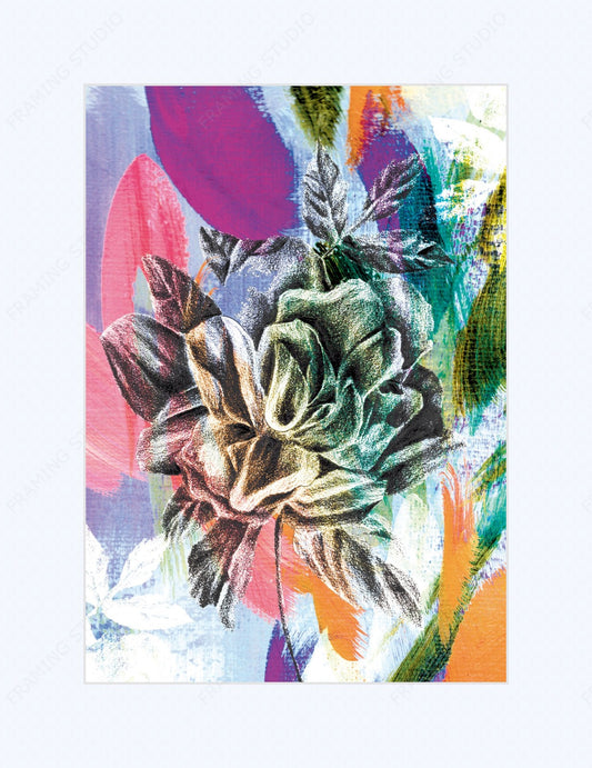 Rose Mounted Print
